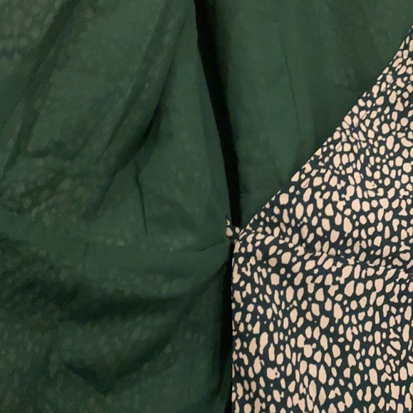 Green patterned Atmos & Here size 20 wrap dress NWOT - Picture 7 of 9